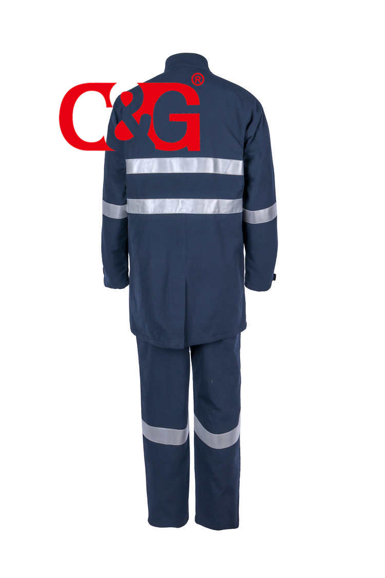 HRC4 40 cal arc flash robe and bib overall